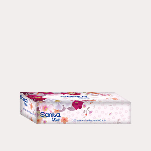 Sanita Club 200 sheet Soft Facial Tissues 1 Piece