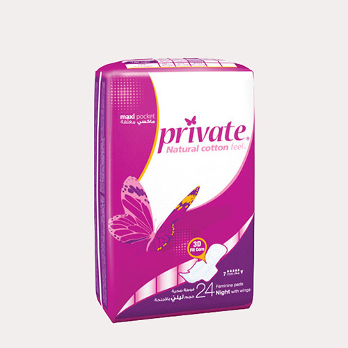 Private Maxi Pocket Night 24 Pads
