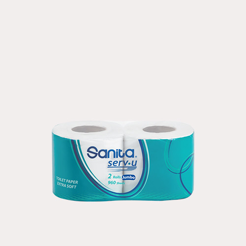 Sanita Serv u Jumbo 480 Sheet Toilet Tissues 2 Rolls