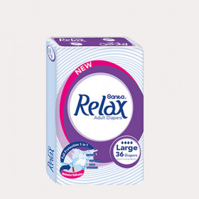Relax Adult Diapers Large 36 diapers