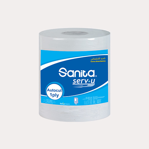 Sanita serv u White Maxi Roll 130m 1 Roll