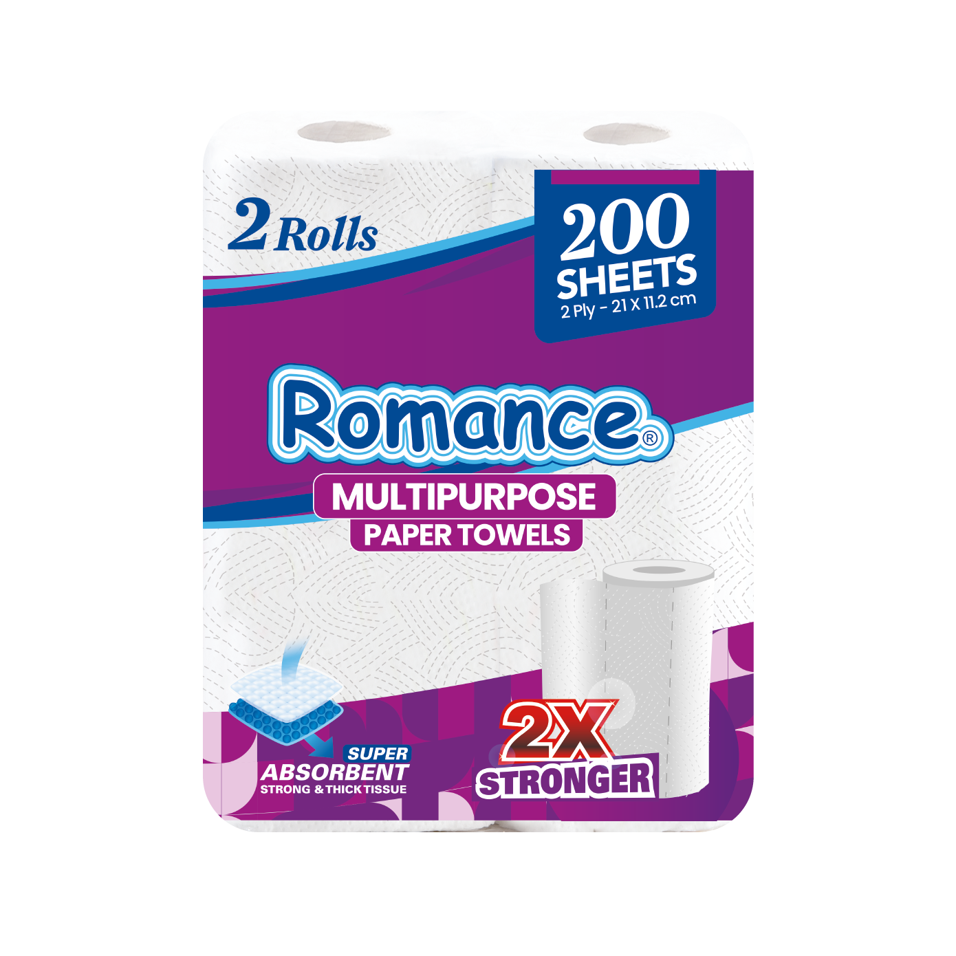 Romance Kitchen Towel 2 Rolls