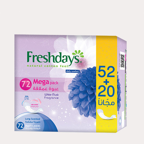 Freshdays Long Scented Mega Pack 72 Pads