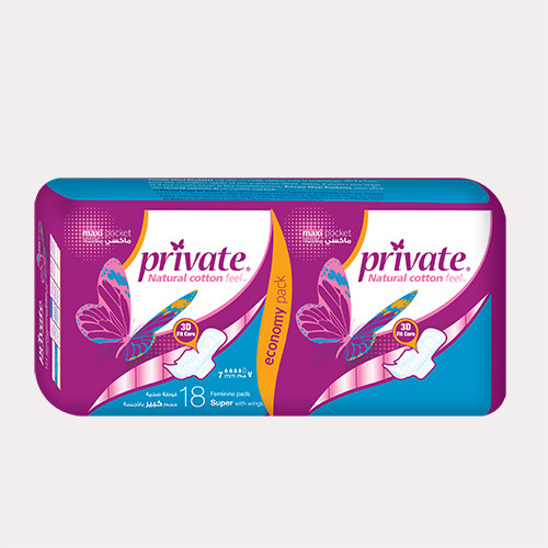 Private Maxi Pocket Super 18 Pads