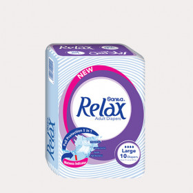 Relax Adult Diapers Large 10 diapers
