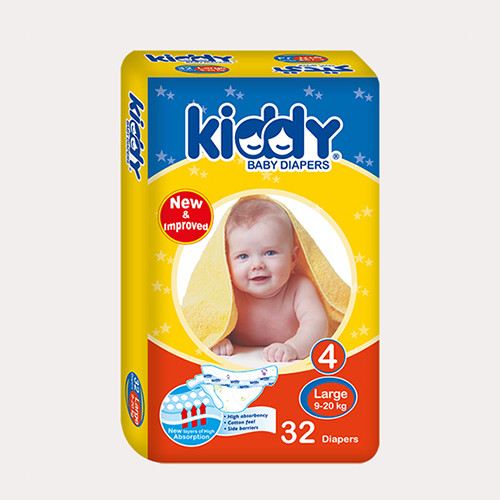 Kiddy Baby Diapers Large 32 diapers