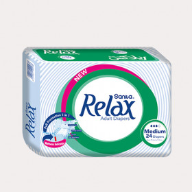Relax Adult Diapers Medium 24 diapers