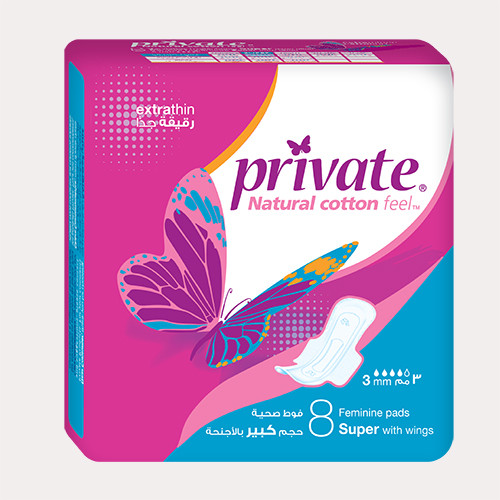 Private Extra Thin Super 8 Pads