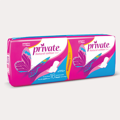 Private Extra Thin Super 16 Pads