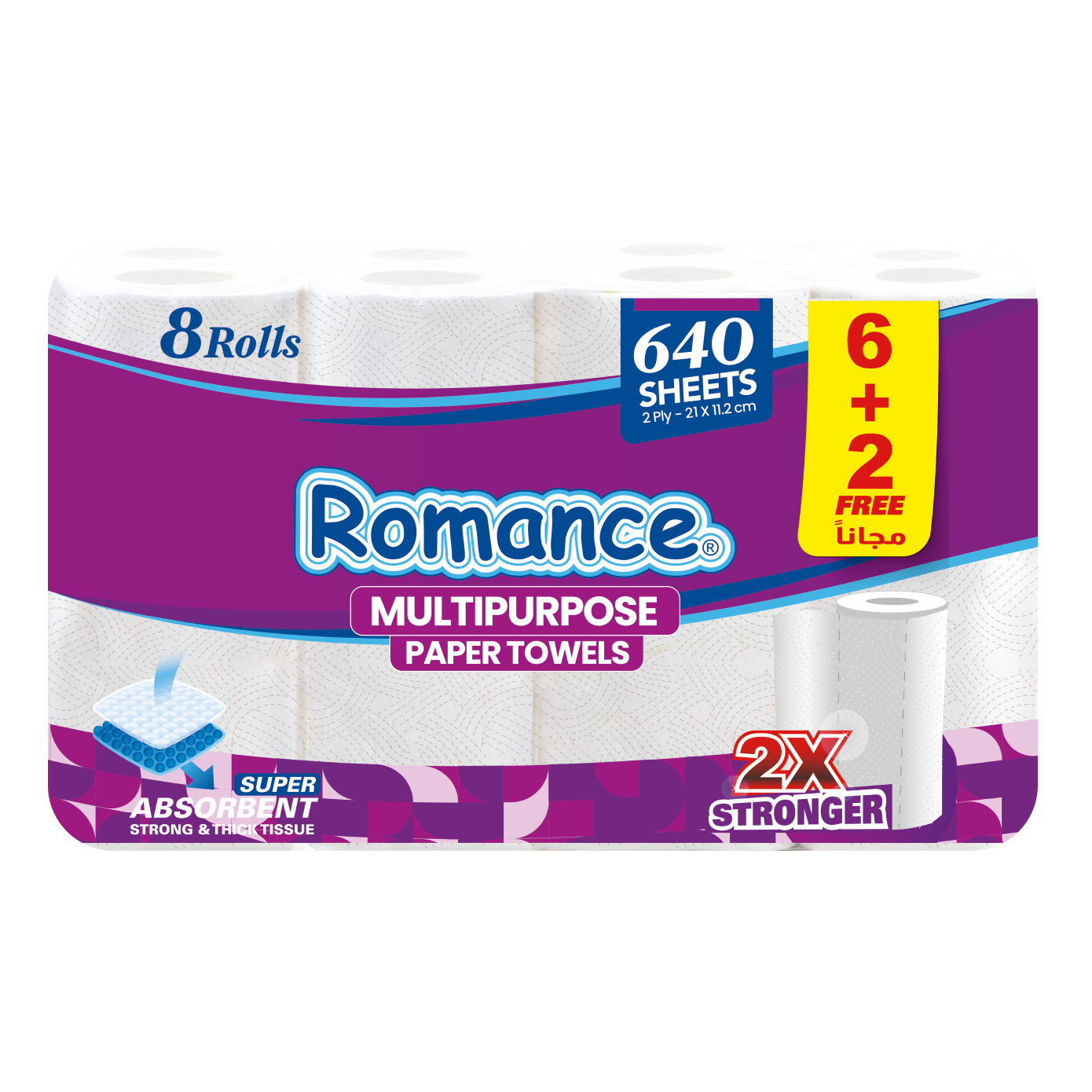 Romance Kitchen Towel 8 Rolls